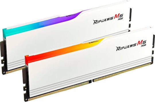 G.Skill Ripjaws M5 DDR5 32GB RAM με 2x16GB Modules και Ταχύτητα 5200 για Desktop F5-5200J4040A16GX2-RM5RW