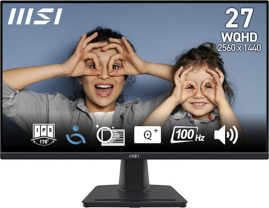 MSI Pro MP275QDE IPS HDR Monitor 27" QHD 2560x1440 με Χρόνο Απόκρισης 4ms GTG