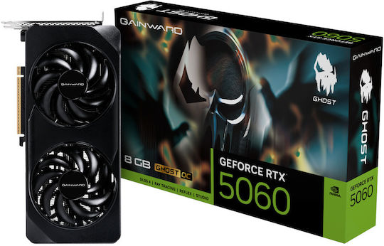 Gainward GeForce RTX 5060 8GB GDDR7 Ghost OC Κάρτα Γραφικών