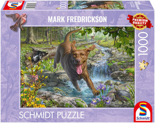 Fredrickson: Retriever In Spring Puzzle 2D 1000pcs