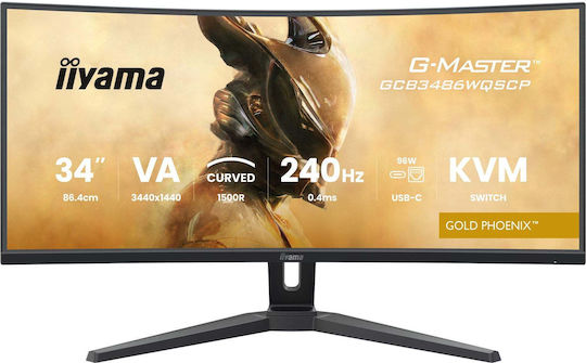 Iiyama GCB3486WQSCP-B1 Ultrawide VA Curved Monitor 34" QHD 3440x1440