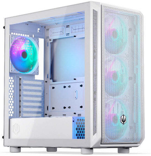 Endorfy Arx 700 ARGB Gaming Midi Tower Κουτί Υπολογιστή με Πλαϊνό Παράθυρο Λευκό