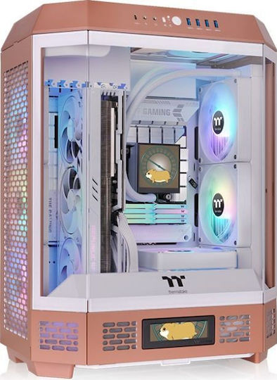 Thermaltake The Tower 600 Midi Tower Κουτί Υπολογιστή με Πλαϊνό Παράθυρο Mocha Mousse