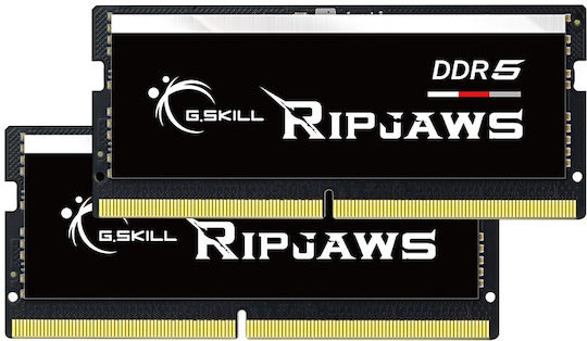 G.Skill Ripjaws DDR5 64GB RAM με 2x32GB Modules και Ταχύτητα 4800 για Laptop F5-4800S4039A32GX2-RS
