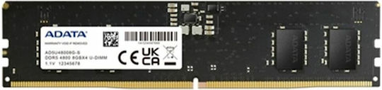 Adata DDR5 με Module 1x8GB και Ταχύτητα 4800 για Desktop AD5U48008G-S