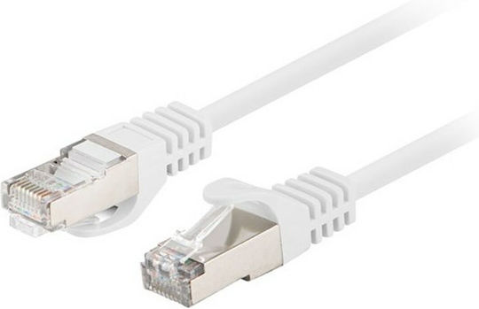 Lanberg U/UTP Cat.6 Καλώδιο Δικτύου Ethernet 0.25m Λευκό 10τμχ (PCF6-20CC-0025-W)