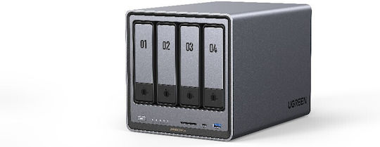 Ugreen DXP4800 Plus NAS Tower με 4 θέσεις για HDD/SSD και 2 θύρες Ethernet