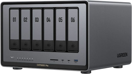 Ugreen DXP6800 Pro NAS Tower με 6 θέσεις για M.2 και 2 θύρες Ethernet