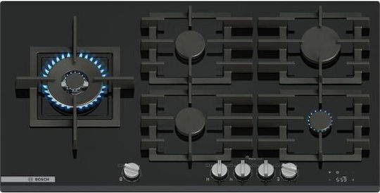 Bosch Serie 8 Εστία Φυσικού Αερίου Αυτόνομη 91.5x52εκ. PRS9A6H40