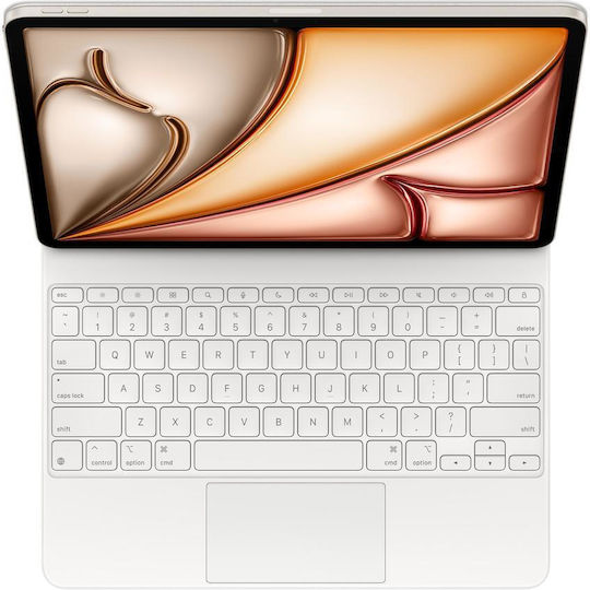 Apple Magic Keyboard Flip Cover Αγγλικά US Λευκή (iPad Air 13-inch (M3))
