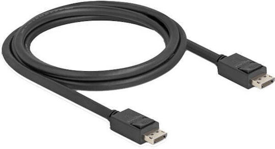 DeLock Cable DisplayPort male - DisplayPort male 1.8m Μαύρο (81175)
