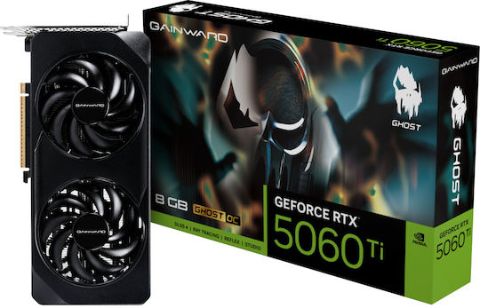 Gainward GeForce RTX 5060 Ti 8GB GDDR7 Ghost OC Κάρτα Γραφικών NE7506TT19P1-GB2062B