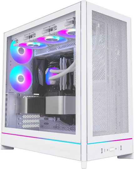 Montech HS01 PRO Gaming Midi Tower Κουτί Υπολογιστή με RGB Φωτισμό Λευκό