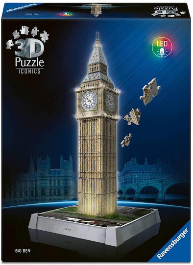 3D Iconics Big Ben Night Edition Puzzle 3D 216pcs