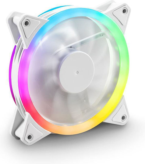 Sharkoon Shark Blades Case Fan 120mm με RGB Φωτισμό και Σύνδεση 4-Pin PWM Λευκό