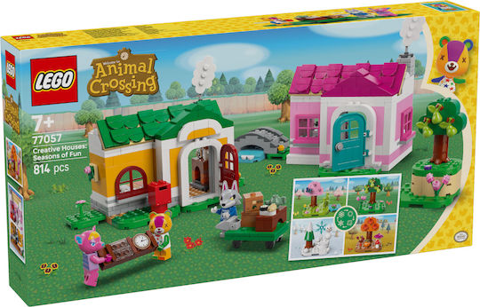 LEGO Animal Crossing Creative Houses: Seasons of Fun για 7+ Ετών 814τμχ 77057