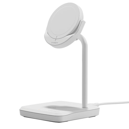 Cygnett Ασύρματος Φορτιστής (Qi Pad) 20W Quick Charge 2.0 Λευκός (CY-CY5099BUNCP)