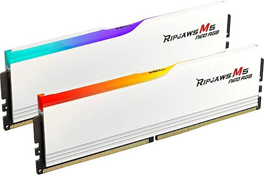 G.Skill Ripjaws M5 RGB DDR5 64GB RAM με Modules και Ταχύτητα 6000 για Desktop F5-6000J3238G32GX2-RM5NRW