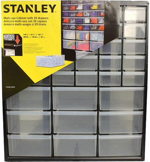 Stanley Συρταριέρα Εργαλείων Πλαστική 39 Θέσεων Π36.5xΒ16xΥ45.5εκ. 1-93-981