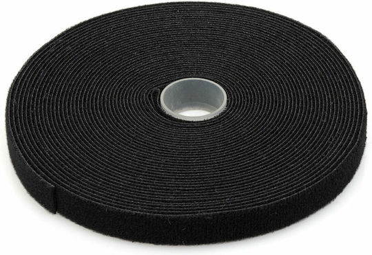 Digitus Black Αυτοκόλλητη Ταινία Χριτς Χρατς Μαύρη 10mx15mm AK-770905-100-S