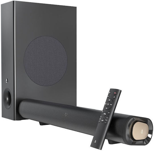 Creative Stage Pro Soundbar 2.1 Bluetooth και HDMI 160W με Ασύρματο Subwoofer και Τηλεχειριστήριο Μαύρο