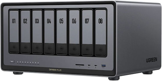 Ugreen DXP8800 Plus NAS Tower με 8 θέσεις για SSD και 2 θύρες Ethernet