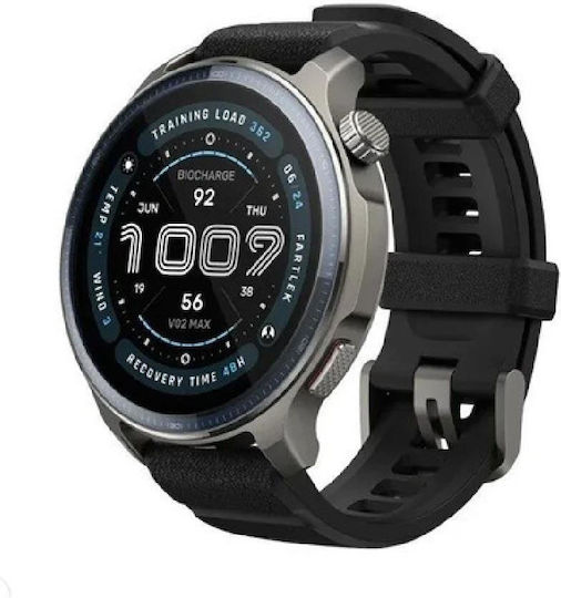 Amazfit Balance 2 47mm Αδιάβροχο Smartwatch με Παλμογράφο (Μαύρο)
