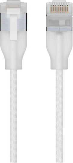Ubiquiti U/UTP Cat.6a Καλώδιο Δικτύου Ethernet 3m Λευκό 1τμχ UACC-CABLE-PATCH-EL-C6A-3M-W