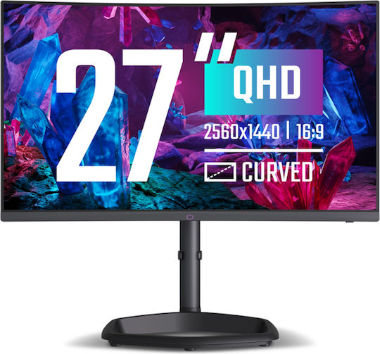 CoolerMaster GM27QP VA Curved Gaming Monitor 27" QHD 2560x1440 240Hz με Χρόνο Απόκρισης 1ms GTG