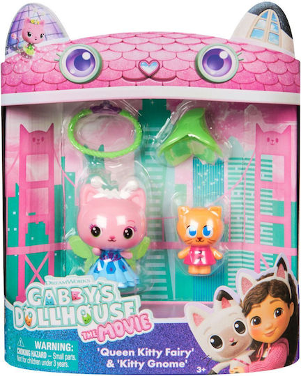 Spin Master Παιχνίδι Μινιατούρα Gabby's Dollhouse Queen Kitty Fairy Πολύχρωμο 6074330