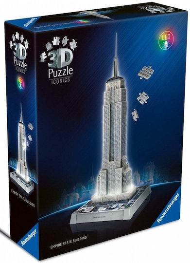 Empire State Building With Light Puzzle 3D 216pcs