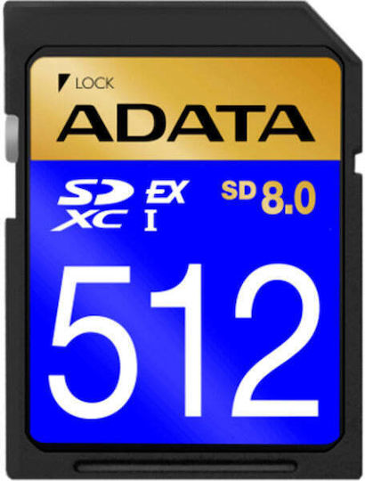 Adata SDXC 512GB Class 10 U3 V30 UHS-I