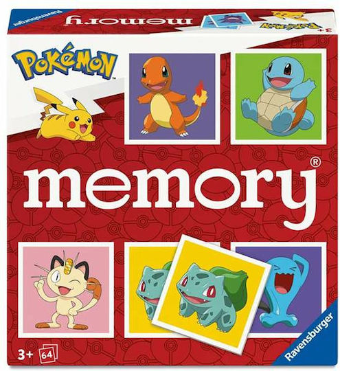 Επιτραπέζιο Παιχνίδι Pokemon Memory για 2-8 Παίκτες 3+ Ετών Ravensburger