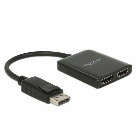 DeLock DisplayPort 1.4 Docking Station με HDMI Μαύρο (87769)