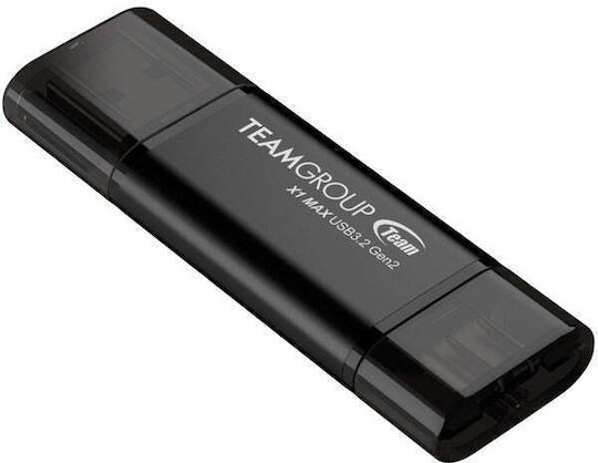 TeamGroup X1 Max 512GB USB 2.0 SSD Stick Μαύρο