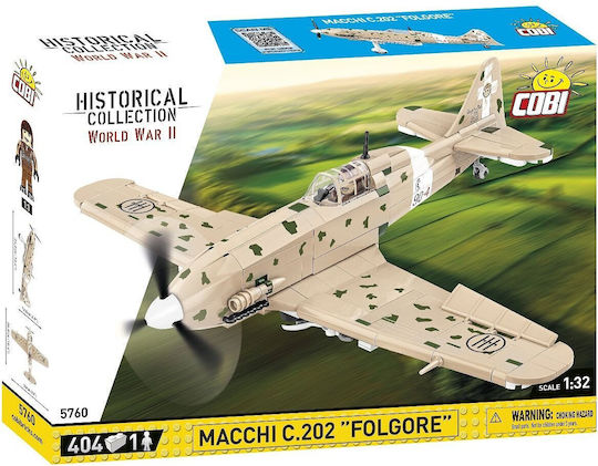 Cobi Historical Collection Plastic Blocks World War Ii Macchi C.202 Folgore Cobi-5760