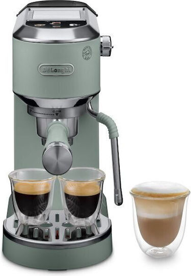 De'Longhi Dedica Duo Μηχανή Espresso 1450W Πίεσης 15bar Πράσινη