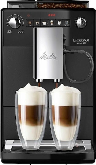 Melitta Latticia OT Αυτόματη Μηχανή Espresso 1450W Πίεσης 15bar με Μύλο Άλεσης Frosted Black