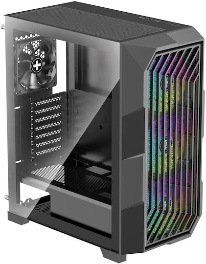 Xilence Xilent Breeze II Gaming Midi Tower Κουτί Υπολογιστή με Πλαϊνό Παράθυρο Μαύρο
