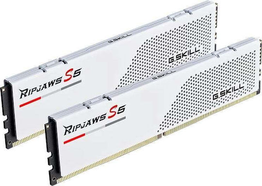 G.Skill Ripjaws S5 DDR5 32GB RAM με 2x16GB Modules και Ταχύτητα 6000 για Desktop F5-6000J2836G16GX2-RS5W