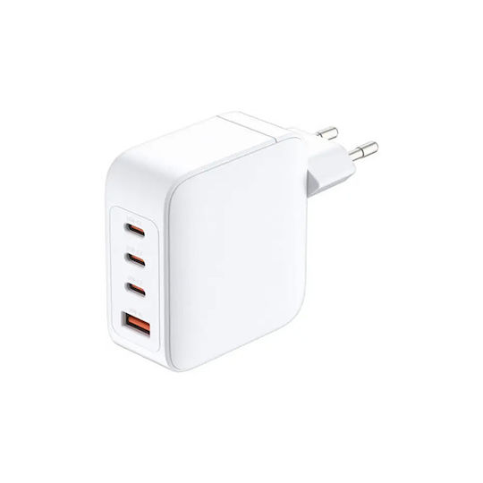D-Link Φορτιστής Χωρίς Καλώδιο GaN με Θύρα USB-A και 3 Θύρες USB-C 140W Λευκός (DCF-141)