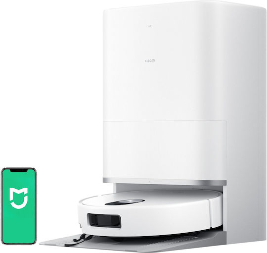 Xiaomi Robot Vacuum 5 Σκούπα Ρομπότ για Σκούπισμα & Σφουγγάρισμα με Wi-Fi Λευκή