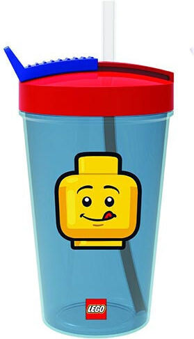 LEGO Iconic classic Παιδικό Παγούρι Πλαστικό με Καλαμάκι 500ml 246869