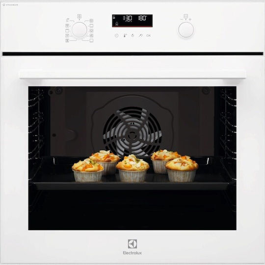 Electrolux SteamBake 600 Φούρνος άνω Πάγκου 72lt Π56εκ. Λευκός