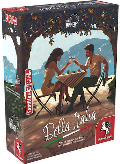 Επιτραπέζιο Παιχνίδι Deadly Dinner - Bella Italia για 7-10 Παίκτες 18+ Ετών Pegasus