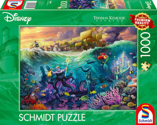 Kinkade Disney, The Little Mermaid Puzzle 2D 1000pcs
