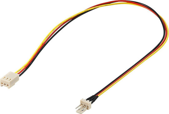 Goobay 3-Pin Fan - 3-Pin Fan Cable 0.3m Πολύχρωμο 93631