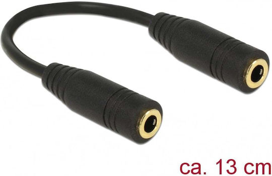 DeLock Μετατροπέας 3.5mm female σε 3.5mm female 1τμχ 65896
