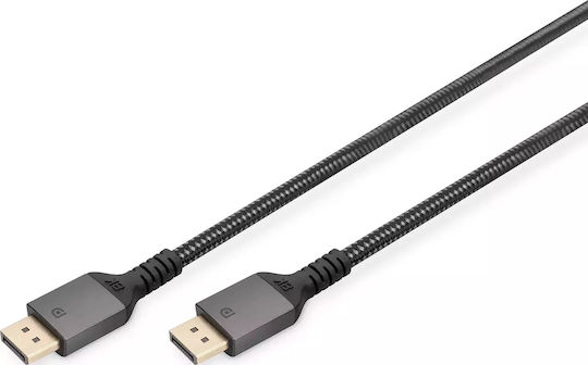 Digitus Cable DisplayPort male - 2m Μαύρο ()