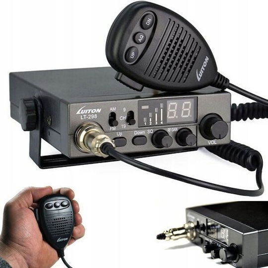 Luiton Lt-298 Asq Am Fm Cb Radio Cigarette Lighter Plug Black